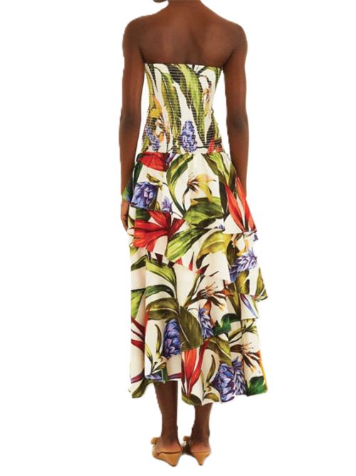 FARM RIOFlorart Sand Strapless Maxi Dress FARM Rio | 34915926044 FLORART SAND